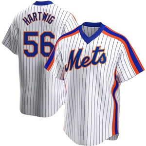 Youth Grant Hartwig New York Mets Replica White Home Cooperstown Collection Jersey