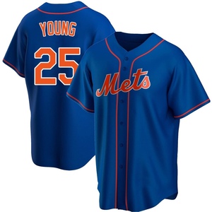 Youth Jared Young New York Mets Replica Royal Alternate Jersey