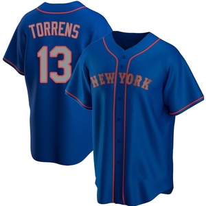 Youth Luis Torrens New York Mets Replica Royal Alternate Road Jersey