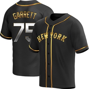 Youth Reed Garrett New York Mets Replica Black Golden Alternate Jersey