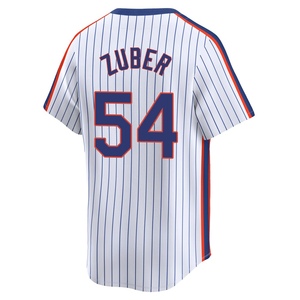 Youth Tyler Zuber New York Mets Limited White Cooperstown Collection Jersey