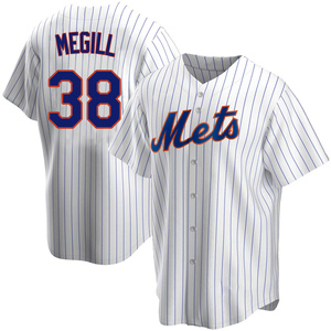 Youth Tylor Megill New York Mets Replica White Home Jersey